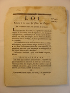 LOI N°2382 Du 2 SEPTEMBRE 1792 - RELATIVE A LA VENTE DES BIENS DES EMIGRES - CLERMONT FERRAND IMPRIMERIE DELCROS - Decretos & Leyes