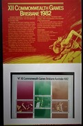 1981 XII Commonwealth Games At Brisbane Mini-sheet **) In Presentation Pack - Presentation Packs