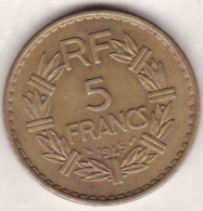 5 FRANCS 1945 C (Castelsarrasin). Bronze Aluminium - 5 Francs