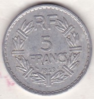 5 FRANCS 1949  (9 Fermé) Aluminium - 5 Francs