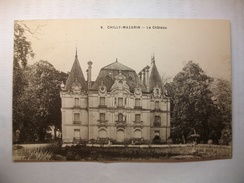 Carte Postale Chilly Mazarin (91) Le Chateau (Petit Format Oblitérée Timbre 55 Centimes ) - Chilly Mazarin