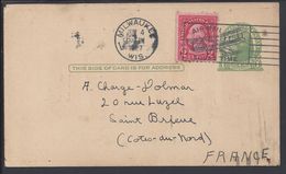 ETATS-UNIS - 1927 - Correspondance De Milwaukee Pour St Brieuc (FR) Sur Carte Radio Amateur - B/TB - - 1921-40