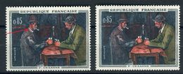 France - N° Yvert  / Maury 1321 Variété Col De Chemise En Blanc+ 1 Normal Rose , Neufs Luxe - Ref V 134 - Unused Stamps