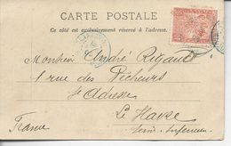 Cpa Tamatave La Poine Hasties Timbre 63 >> Ste Adresse Le Havre 1905 - Covers & Documents