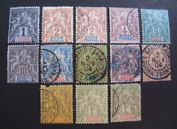 LOT R3586/957 - 1894 - COLONIES FR. - SOUDAN - N°3 à 7 + 9-11-15 (N°8-10-14 Non Comptés) N*/☉- Cote : 154,25 &eur - Neufs