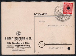 A6224 - Alte Postkarte - Bedarfspost - Geraberg Elgersburg - Keiner Schramm & Co - Gel 1946 - Ilmenau