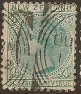 NZ 1882 4d P12.5x11.5 SSF SG 190 U #AAA26 - Used Stamps