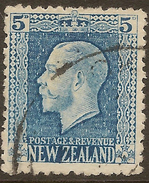 NZ 1915 5d KGV P14x13.5 SG 424 U #AAN247 - Oblitérés