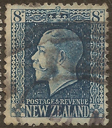 NZ 1915 8d Blue KGV P14x13.5 SG 427 U #AAN246 - Gebraucht