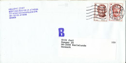 Greece Cover Sent To Denmark 24-3-1999 - Cartas & Documentos