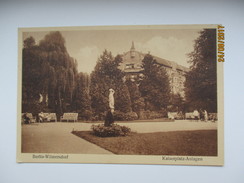 GERMANY BERLIN WILMERSDORF  KAISERPLATZ ANLAGEN , OLD POSTCARD , 0 - Wilmersdorf