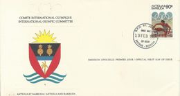 Antigua & Barbuda  1984 Los Angeles Olympics CIO Souvenir Cover - 1960-1981 Ministerial Government