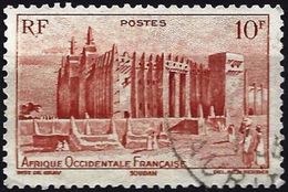 French West Africa 1947 - Djenné Mosque ( Mi 49 - YT 39 ) - Mosques & Synagogues