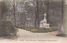 BE17-  PARIS  PARC MONSEAU  MONUMENT DE MAUPASSANT - Statues