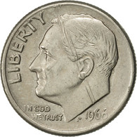 Monnaie, États-Unis, Roosevelt Dime, Dime, 1966, U.S. Mint, Philadelphie, TTB+ - 1946-...: Roosevelt