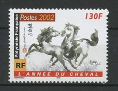 POLYNESIE 2002 N° 656 ** Neuf MNH Superbe Cote 3.80 € Faune Chevaux Horses Animaux - Nuevos