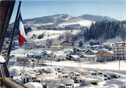 74-MEGEVE- CAPITAL DU SKI, CARAVANING HIVERNAL AU FOND: LE MONT D'ARBOIS - Megève