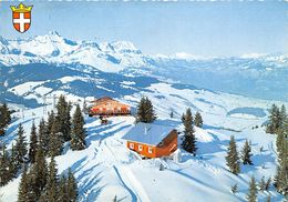 74-MEGEVE- L'ALPETTE ET AU FOND , LA CHAINE DES ARAVIS - Megève