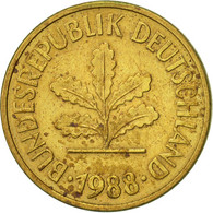 Monnaie, République Fédérale Allemande, 5 Pfennig, 1988, Hambourg, TTB+ - 5 Pfennig