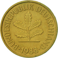 Monnaie, République Fédérale Allemande, 5 Pfennig, 1988, Munich, TTB+, Brass - 5 Pfennig