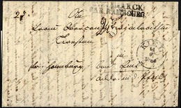 HAMBURG - THURN UND TAXISCHES O.P.A. 1846, DANEMARCK PAR HAMBOURG, L2 Auf Brief Von KIEL (K1) In Die Pfalz, Rückseitig K - Autres & Non Classés