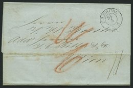 HAMBURG 1846, HAMBURG, K2 Auf Brief Nach Wien, Rückseitig Ankunftsstempel, Pracht - Préphilatélie