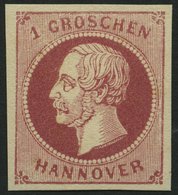 HANNOVER 14c **, 1859, 1 Gr. Lilarot, Postfrisch, Kabinett, Gepr. Berger, Mi. (40.-) - Hannover