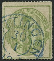 HANNOVER 21y O, 1864, 3 Pf. Olivgrün, Pracht, Signiert, Thier, Mi. 90.- - Hanovre