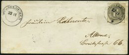 SCHLESWIG-HOLSTEIN 18c BRIEF, 1867, 11/4 S. Mittelgrau Auf Kleinem Brief Mit K2 WESSELBUREN (ohne Jahreszahl 67) Nach Al - Schleswig-Holstein