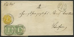 THURN Und TAXIS 41 Paar,GAA 13 BRIEF, 1865, 2 Kr. Gelb, Achteckig Geschnitten Mit Waagerechtem Paar 1 Kr. Gelblichgrün A - Altri & Non Classificati