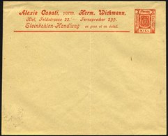 KIEL A PU 3 BRIEF, COURIER: 1899, Privatumschlag 3 Pf. Orange, Ungebraucht, Feinst - Postes Privées & Locales