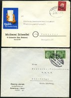 BAHNPOST Hamburg-Bremen (verschiedene Züge Und Typen), 1898-1958, 9 Belege Feinst/Pracht - Máquinas Franqueo (EMA)