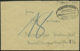 BAHNPOST Hamburg-Husum (Zug 2024) Auf Brief Von 1943 Mit Nachporto, Pracht - Maschinenstempel (EMA)