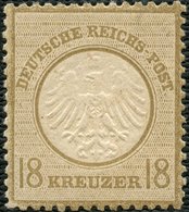 Dt. Reich 11 **, 1872, 18 Kr. Ockerbraun, Postfrisches Prachtstück, R!, Fotoattest Sommer, Mi. 4500.- - Usados