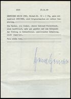 OST-SACHSEN 52SP **, 1945, 10 Pf. Grau, Aufdruck Specimen, Pracht, Fotoattestkopie Jäschke Eines Ehemaligen Viererblocks - Autres & Non Classés