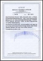 Dt. Reich 66I O, 1900, 5 M. Reichspost, Type I, Minimaler Eckzahnbug Oben Rechts Sonst Pracht, Fotoattest Jäschke-L., Mi - Sonstige & Ohne Zuordnung