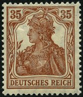 Dt. Reich 103c **, 1918, 35 Pf. Zimtfarben, Pracht, Gepr. Infla, Mi. 70.- - Gebraucht