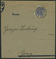 Dt. Reich 149bII BrfStk, 1921, 80 Pf. Grauultramarin, Type II, Auf Großem Briefstück, Pracht, Gepr. Weinbuch, Mi. (100.- - Usados