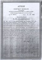 Dt. Reich 177 Paar BrfStk, 1922, 5 Pf. Lilakarmin, Wz. 2, Im Waagerechten Paar Auf Großem Briefstück Mit Bahnpoststempel - Oblitérés