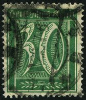 Dt. Reich 181 O, 1922, 30 Pf. Opalgrün, Wz. 2, Pracht, Gepr. Dr. Oechsner, Mi. 420.- - Usados