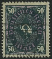 Dt. Reich 209Wb O, 1922, 50 M. Schwarzgraugrün/lebhaftbraunpurpur, Walzendruck, Feinst (kleiner Spalt), Gepr. Infla, Mi. - Used Stamps