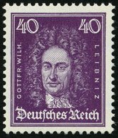 Dt. Reich 395 **, 1926, 40 Pf. Leibniz, Pracht, Mi. 160.- - Usati