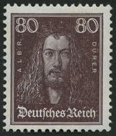 Dt. Reich 397 **, 1926, 80 Pf. Dürer, Pracht, Mi. 500.- - Used Stamps