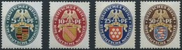 Dt. Reich 398-401 *, 1926, Nothilfe, Falzreste, Prachtsatz, Mi. 70.- - Usados