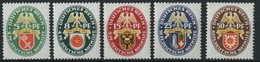 Dt. Reich 430-34 **, 1929, Nothilfe, Normale Zähnung, Prachtsatz, Mi. 240.- - Used Stamps