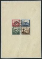 Dt. Reich Bl. 1 BrfStk, 1930, Block IPOSTA Auf Briefstück, Sonderstempel, Perforation Angetrennt, Einriß Im Rand, Einzel - Used Stamps