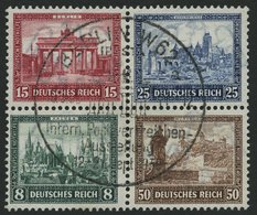 Dt. Reich 446-49 O, 1930, Herzstück IPOSTA, Pracht - Oblitérés