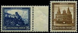 Dt. Reich 461/2 **, 1931, 25 Und 50 Pf. Nothilfe, 2 Prachtwerte, Mi. 235.- - Usados