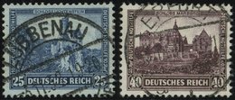 Dt. Reich 477/8 O, 1932, 25 Und 40 Pf. Nothilfe, 2 Prachtwerte, Mi. 109.- - Used Stamps