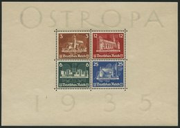 Dt. Reich Bl. 3 (*), 1935, Block OSTROPA, Ohne Gummi, Pracht, Mi. 1100.- - Sonstige & Ohne Zuordnung